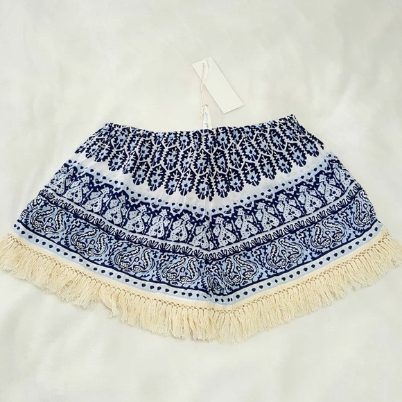 Cool Change Bohemian Fringe Shorts/ Swim Cover up - Picture 2 of 3